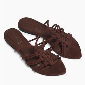 SIMKHAI Suede Verona Braided Flats